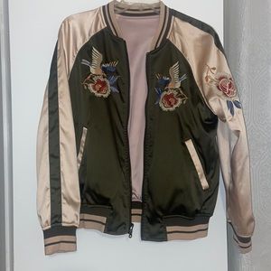 Express bomber jacket reversible